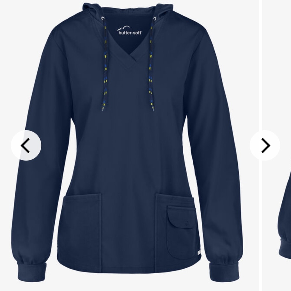 Navy scrub hoodie